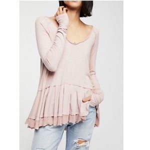 Free people tangerine tee